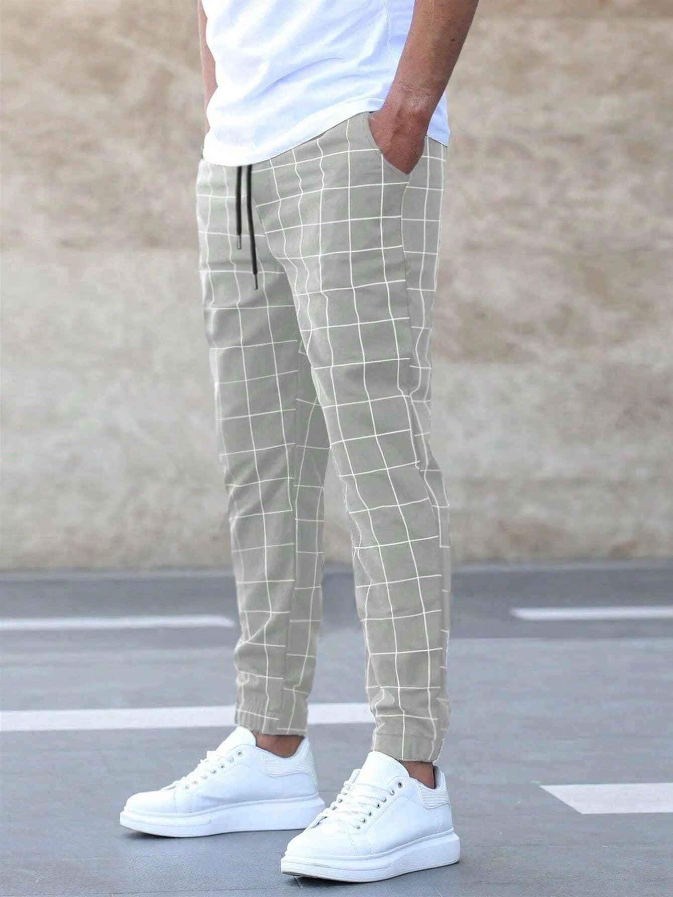 Kristjan™ | Meeste Ruuduline Jogger-püks